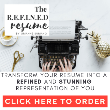 refine and create a stunning resume ready to go for an interview